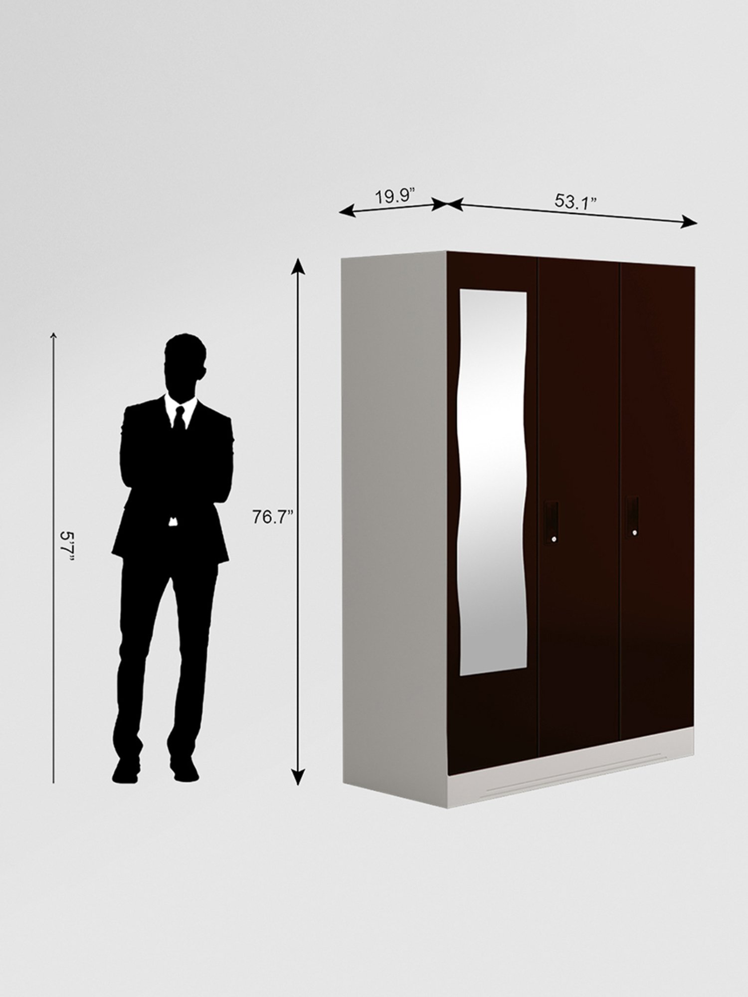 Home Basics 5 Dual Hook Chrome Plated Steel Over the Door Hanging Rack