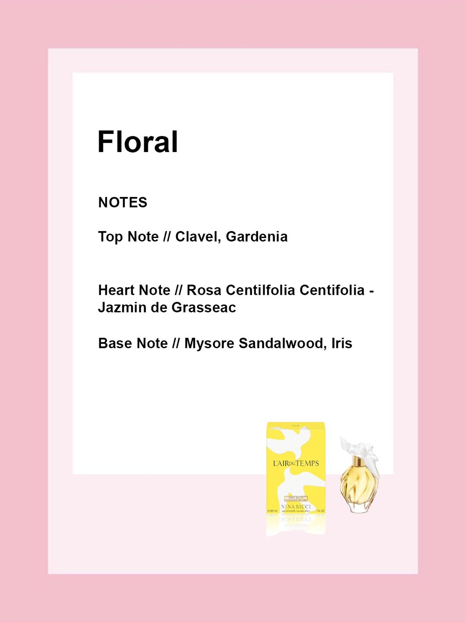 NINA RICCI L'Air Du Temps Eau de Toilette for Women - 30 ml