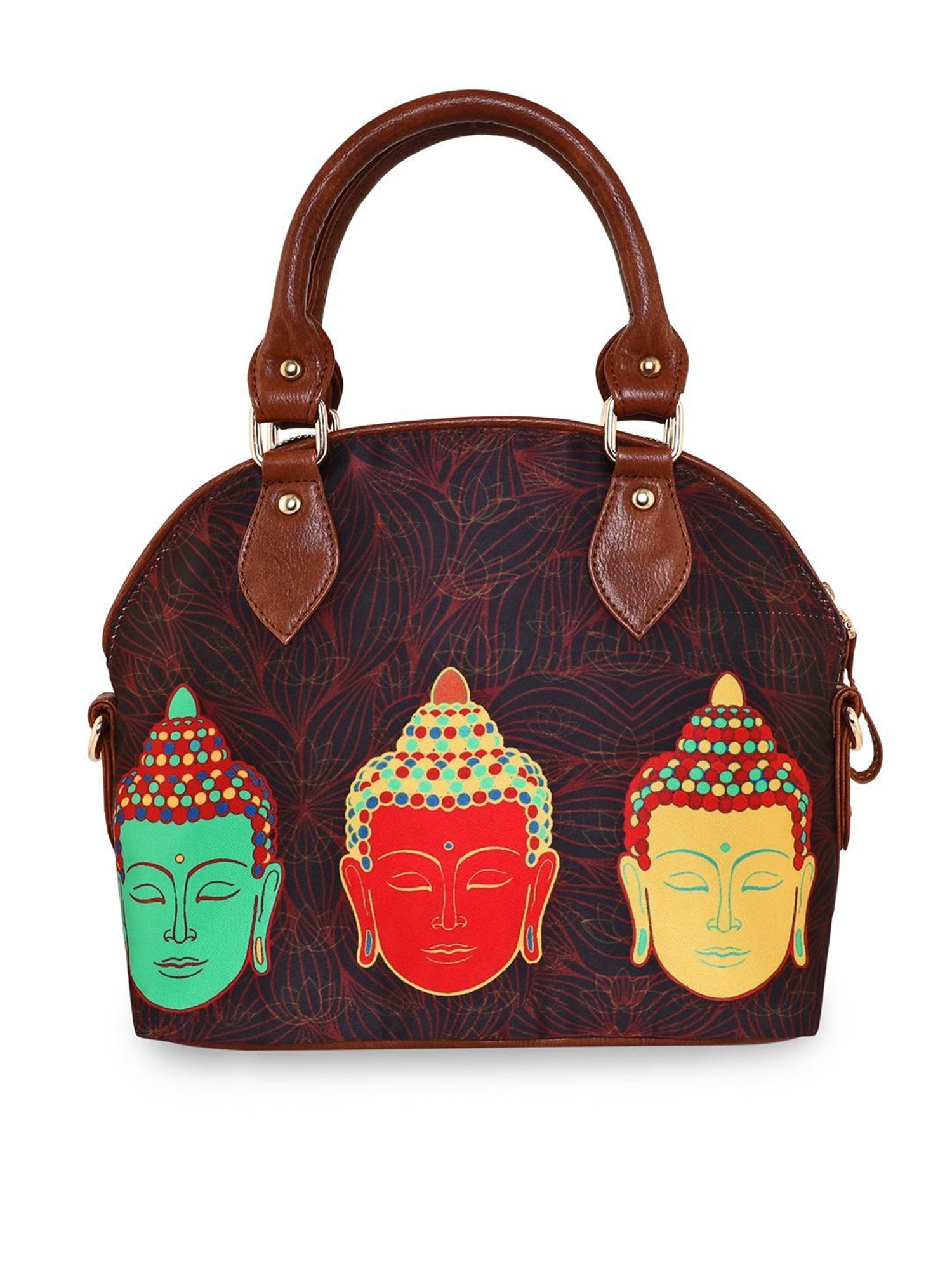 Sabhyata Multicolor Printed Medium Satchel Handbag