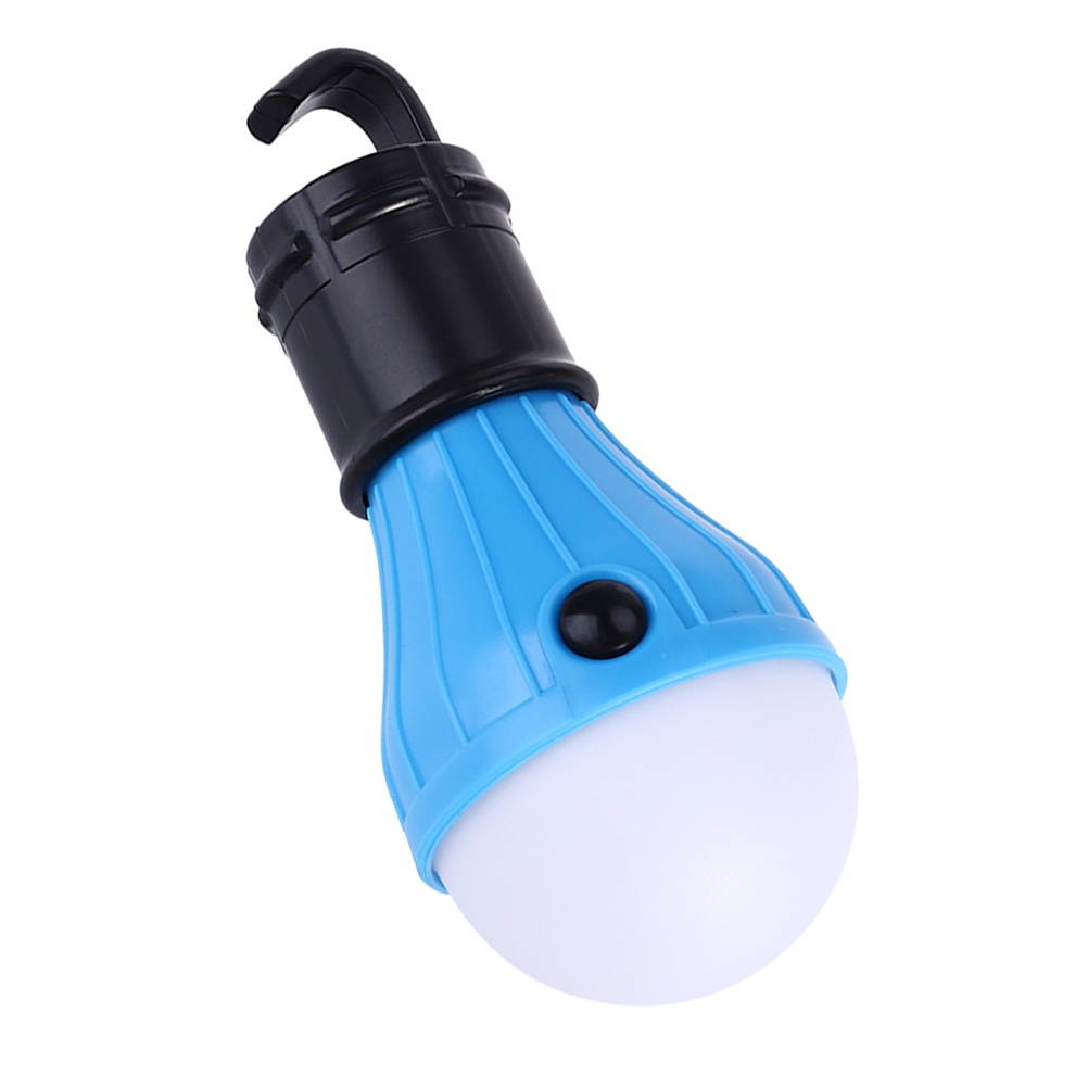 Portable 3 Levels LED Lantern Tent Light Bulb for Camping Hiking Fishing Emergency Battery Powered Light (Green)