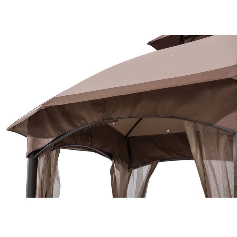 8.5' Elysium Attached Louvered Pergola - Vita