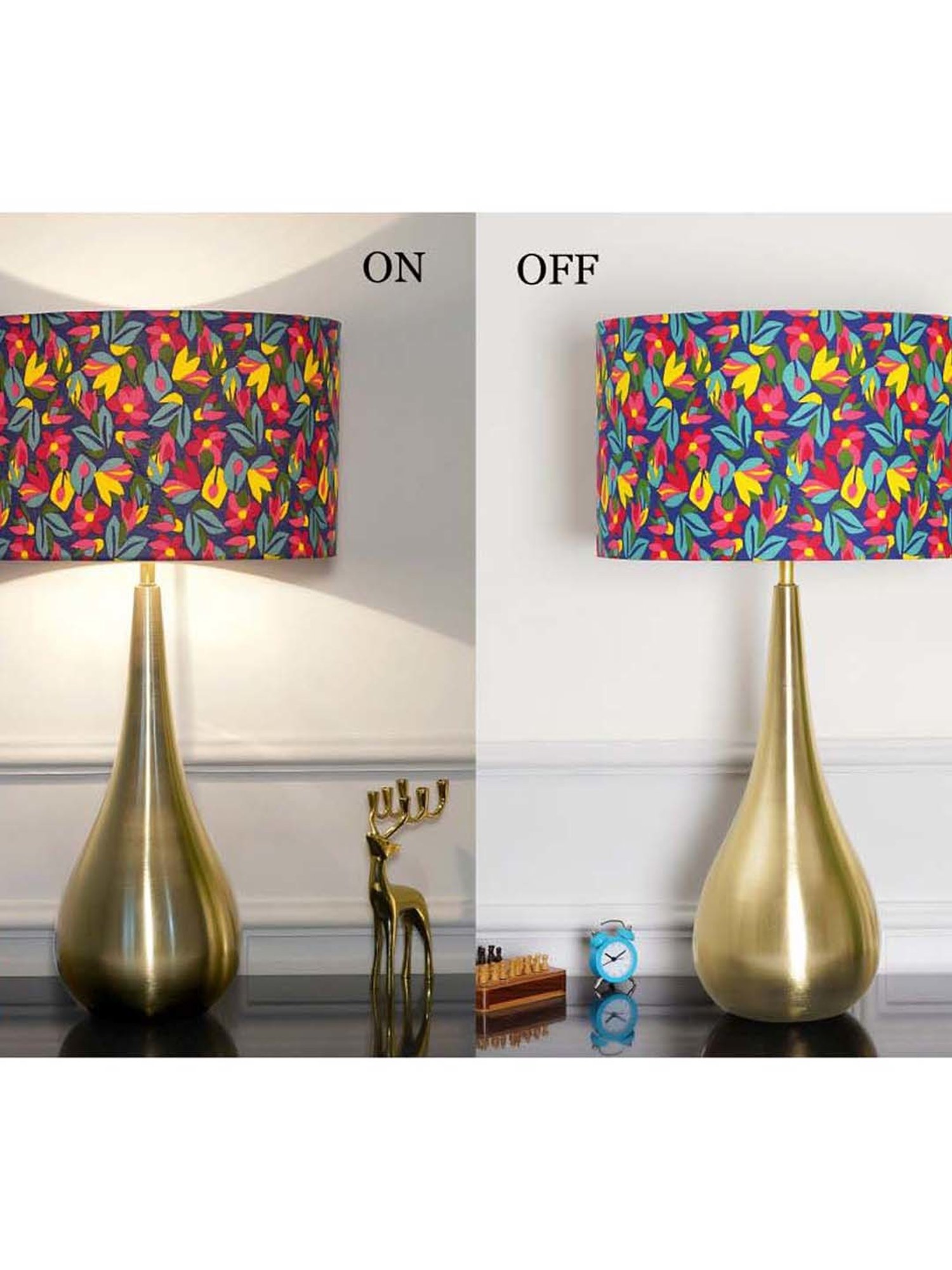 Kapoor E Illuminations Green Study Table Lamp - Set of 1