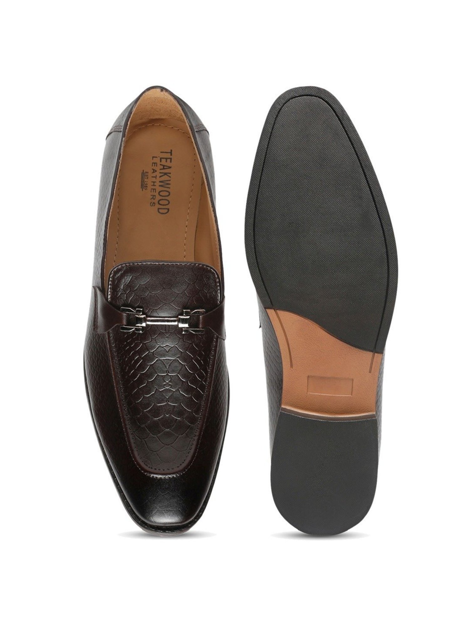Teakwood Leathers Men's Brown Formal Loafers