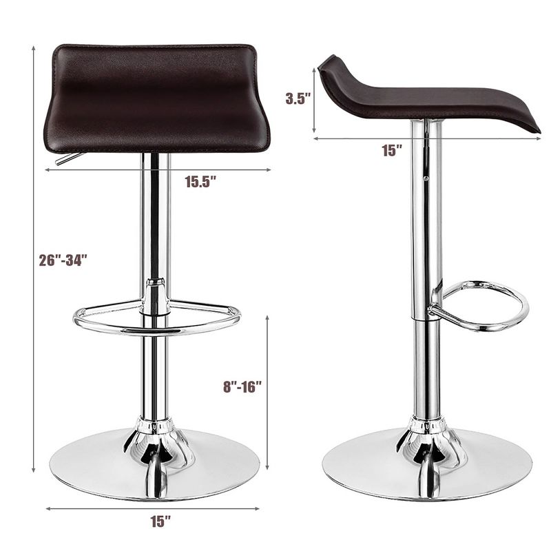 Ladder Barstool Seat Black - Riverstone Furniture Collection
