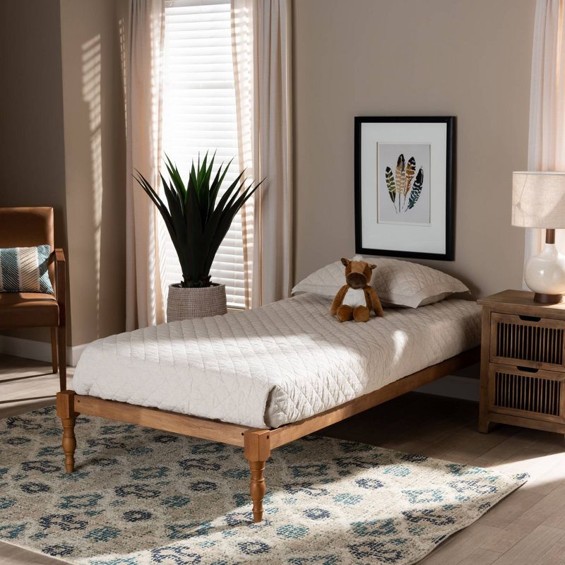 Jupiter Mid Tufted Platform Bed - Queen - Gray - Baxton Studio