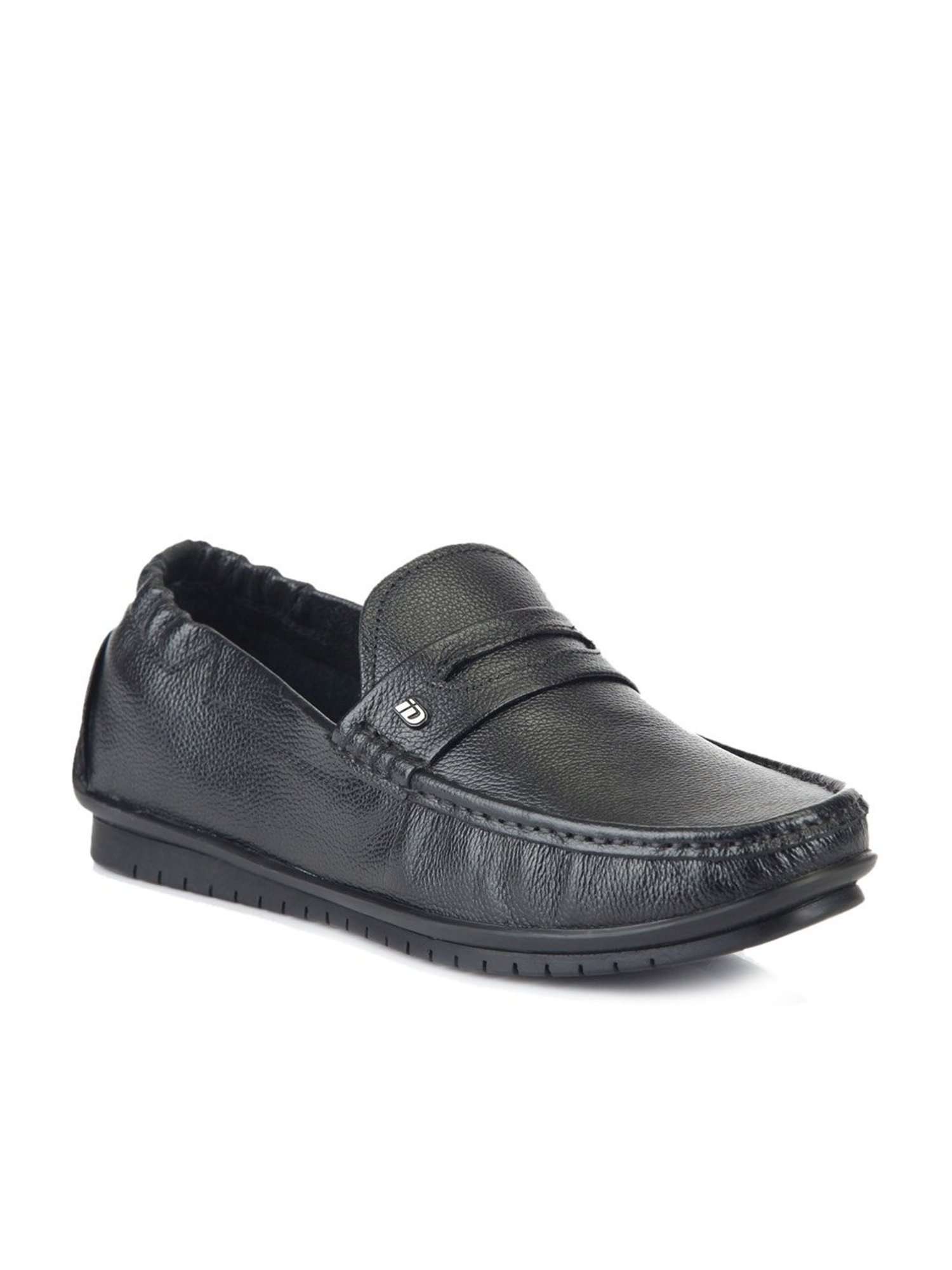 ID Men's Black Casual Loafers