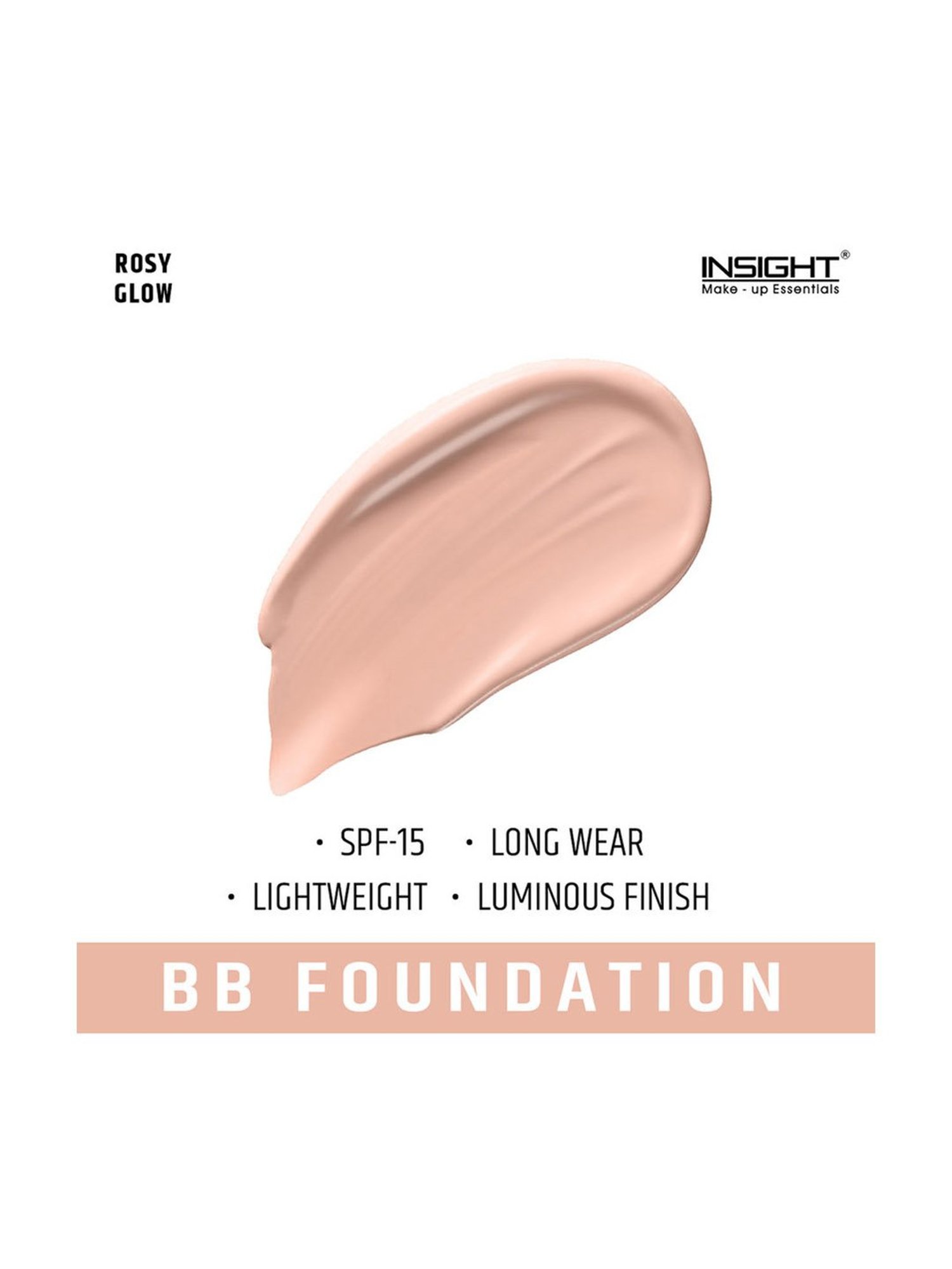 Insight Cosmetics BB Foundation Cream Rosy Glow - 30 ml