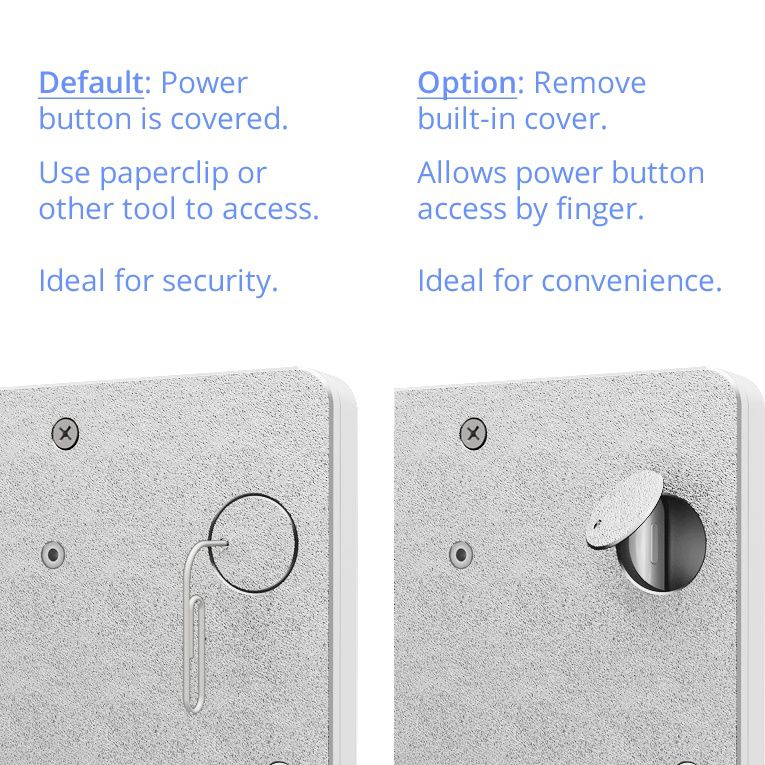 VidaMount White Home Button Covered Enclosure and Tilting VESA Slim Wall Mount [Bundle] compatible with iPad 2/3/4