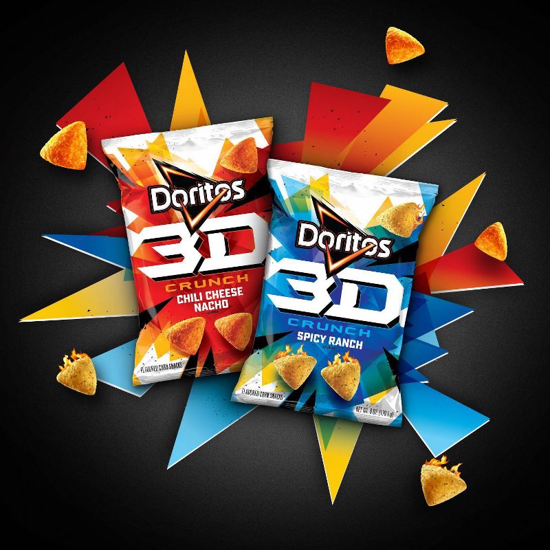 Doritos 3D Crunch Chili Cheese Nacho - 6oz