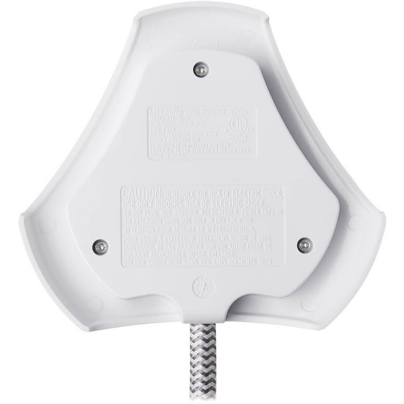 Monoprice 2 Outlet Surge Protector Wall Tap with 2 USB Charging Ports 3.4A, 450 Joules, White