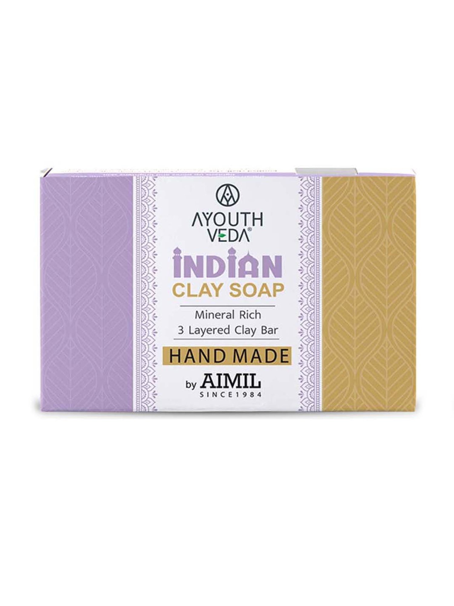 AyouthVeda Handmade Indian Clay Soap - 100 gm