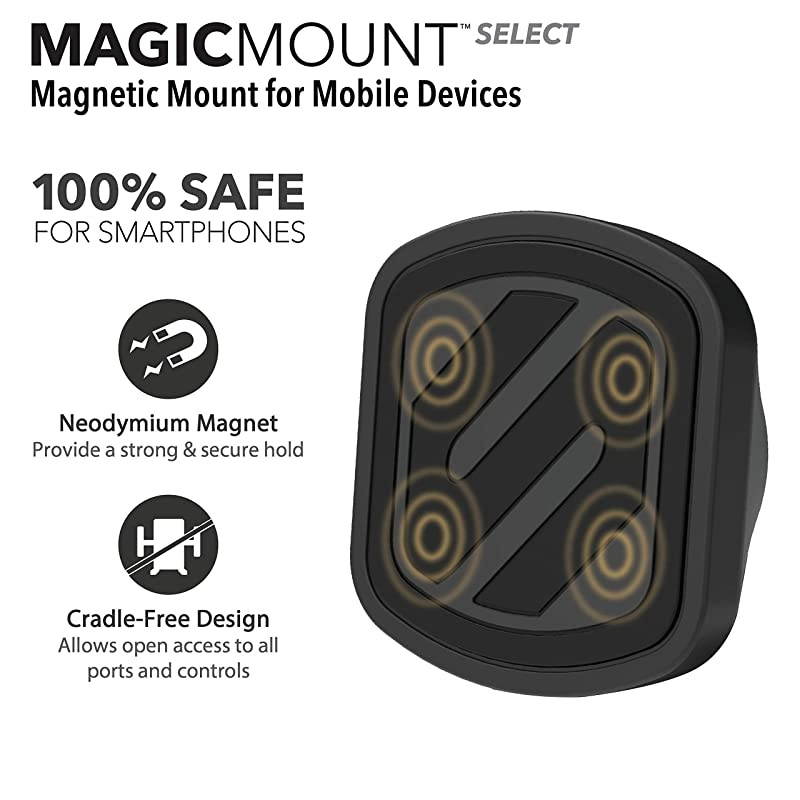 MMSD2PKXCES0 MagicMount Select Magnetic Mini Vertical Dash Mount Holder for Mobile Devices Black Pack of 2