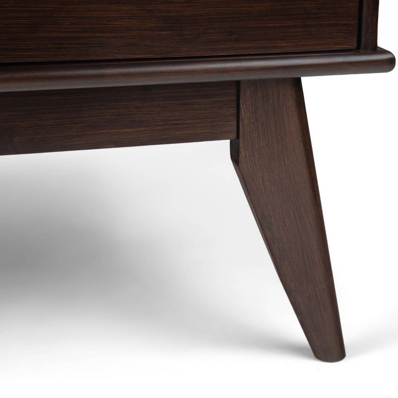 36" Tierney Mid Century Square Coffee Table Brown - WyndenHall