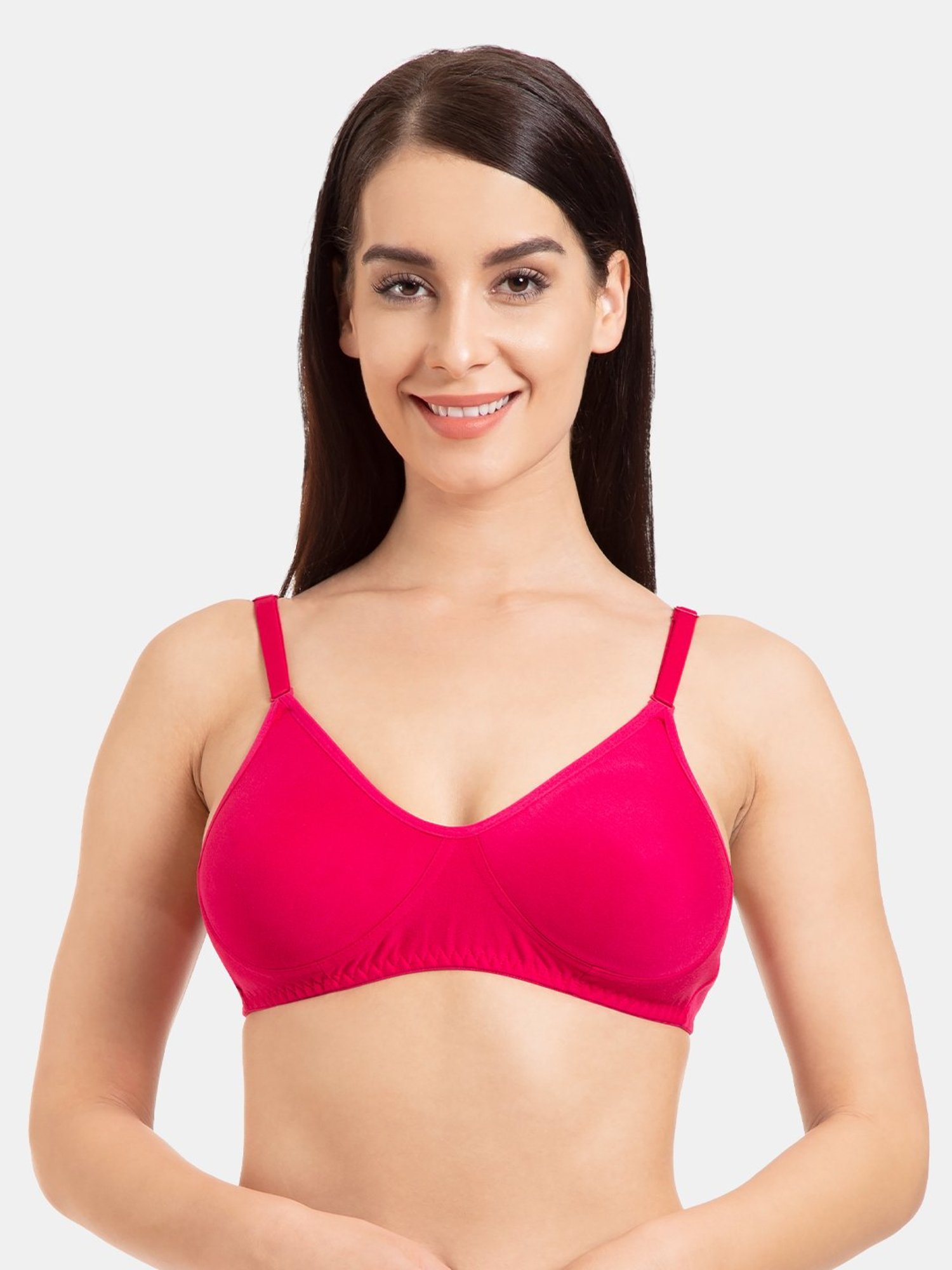 Tweens Dark Pink Non Wired Non Padded T-Shirt Bra