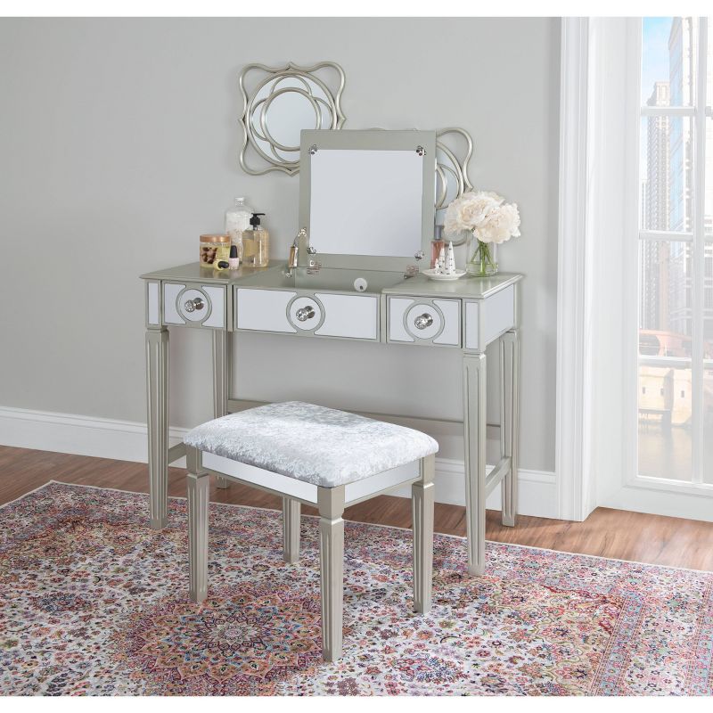 Salisbury Vanity w/Mirror White - Chique
