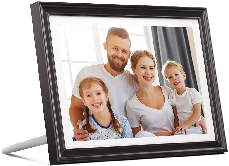 Dragon Touch WiFi Digital Picture Frame 10 inch IPS Touch Screen HD Display 1920x1200, 16GB Storage, Auto-Rotate, Share Pictures via App, E-Mail, Cloud - Classic 10 FHD
