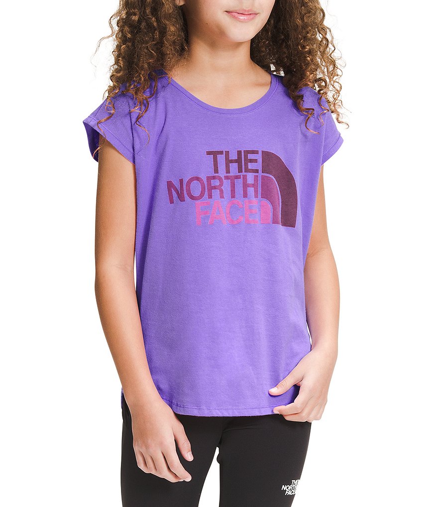 The North Face Little/Big Girls 5-18 Short-Sleeve Ombre Halfdome Logo Tee