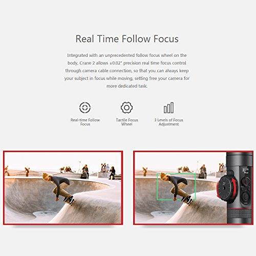 Zhiyun-Tech Crane-2 3-Axis Stabilizer with Follow Focus for Select Canon DSLRs