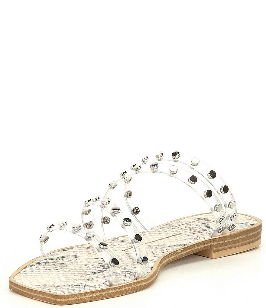 Dolce Vita Izabel Clear Studded Detail Sandals