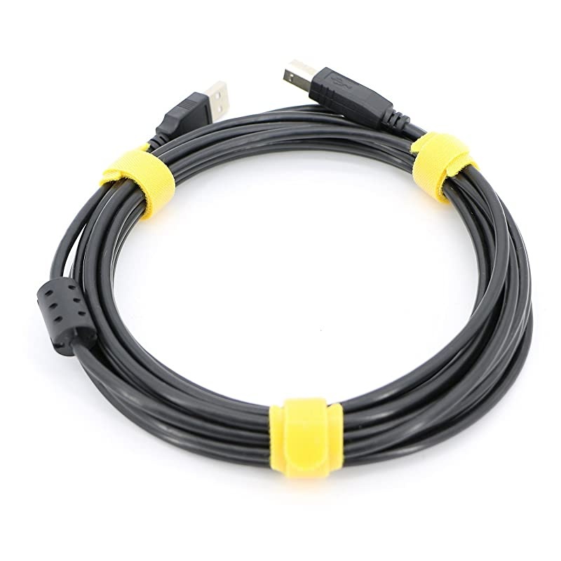 50pcs Reusable Fastening Adjustable Cable Ties Wire Management 7 Inch (Yellow)