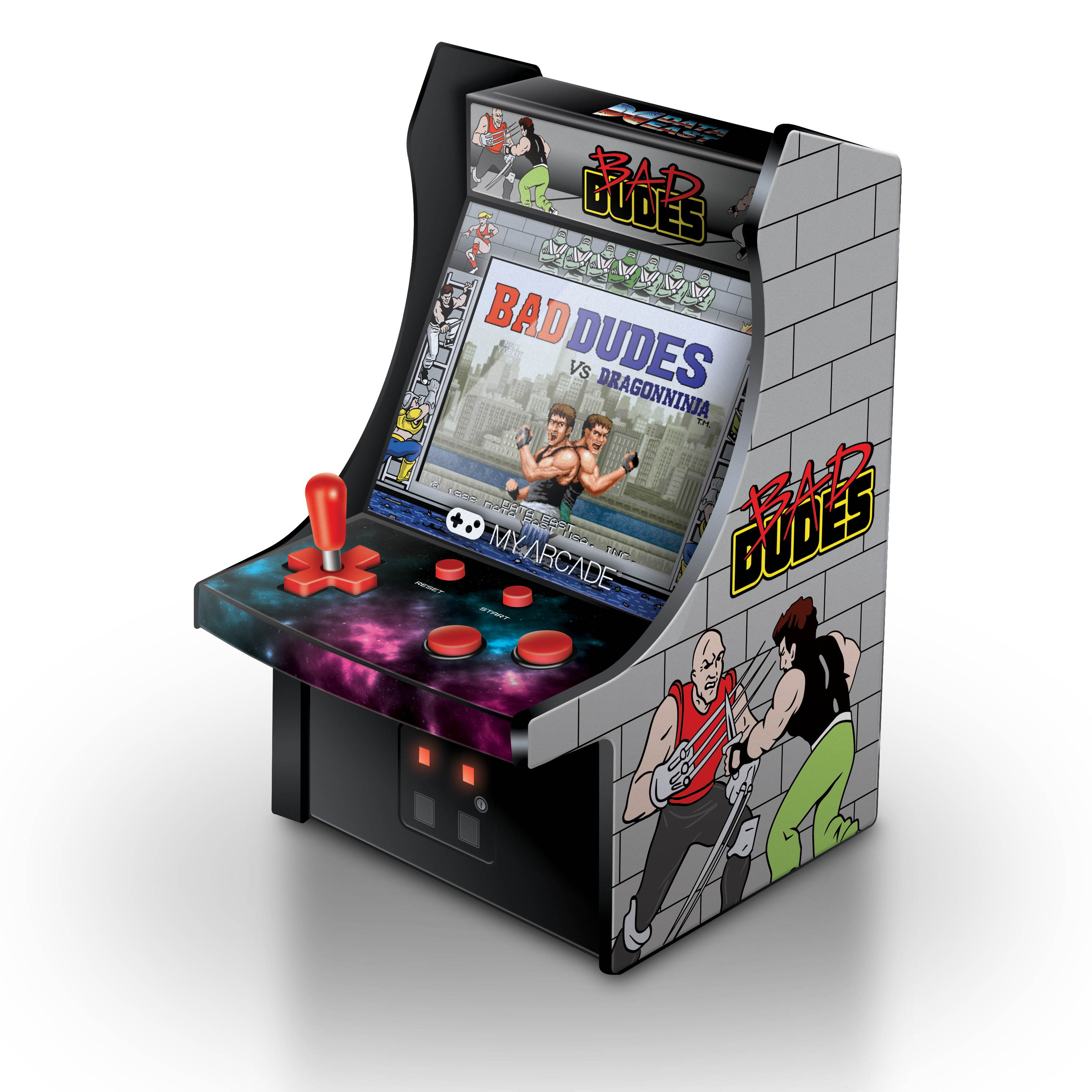 MY ARCADE Bad Dudes Collectible Retro Micro Arcade Machine Portable Handheld Video Game Licensed by Data East