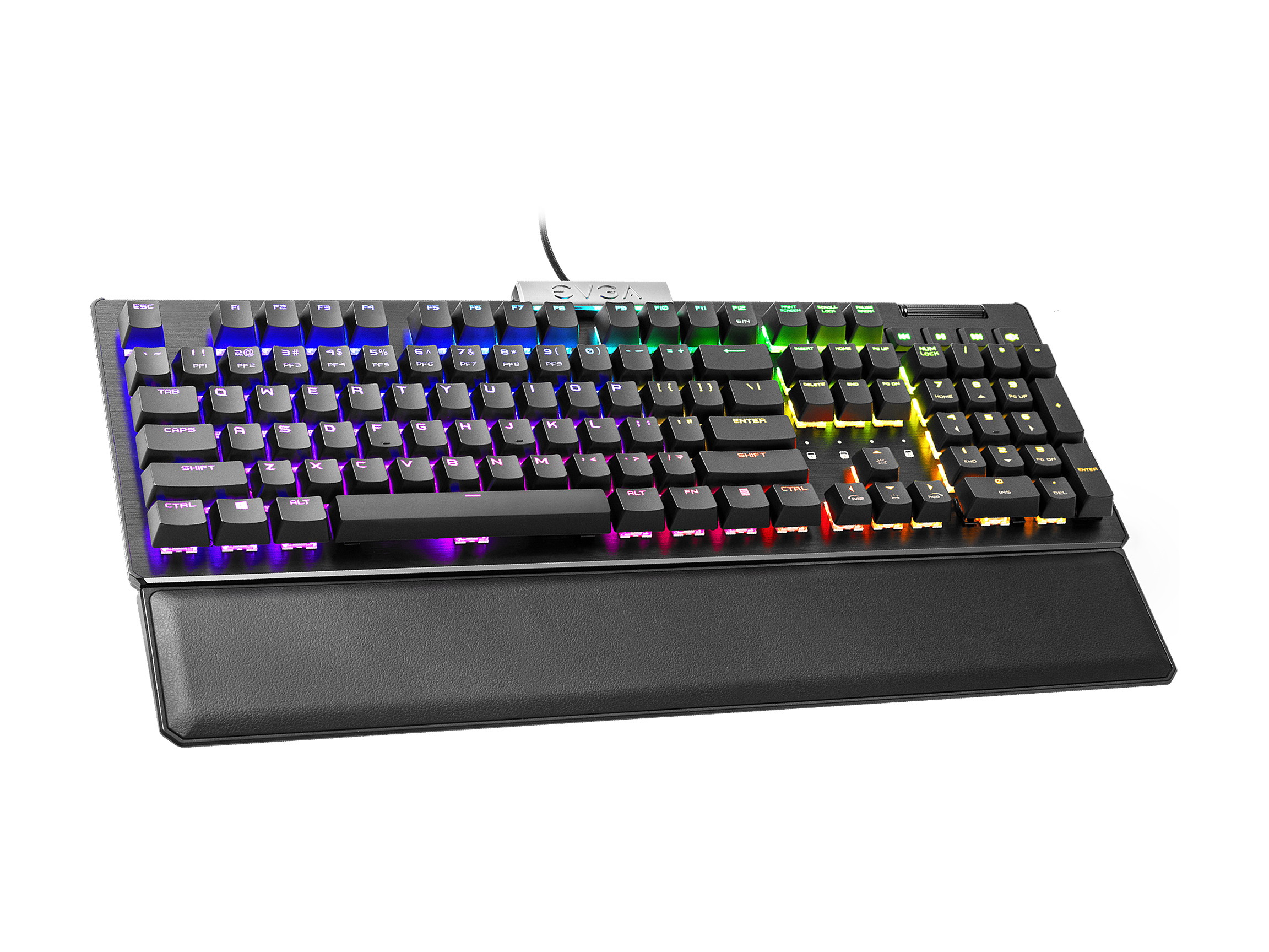 EVGA Z15 RGB Gaming Keyboard, RGB Backlit LED, Hotswapable Mechanical Kailh Speed Bronze Switches 822-W1-15US-KR (Clicky)
