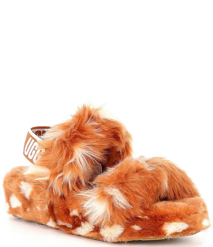 UGG&reg; Oh Yeah Spots Faux Shearling Slides