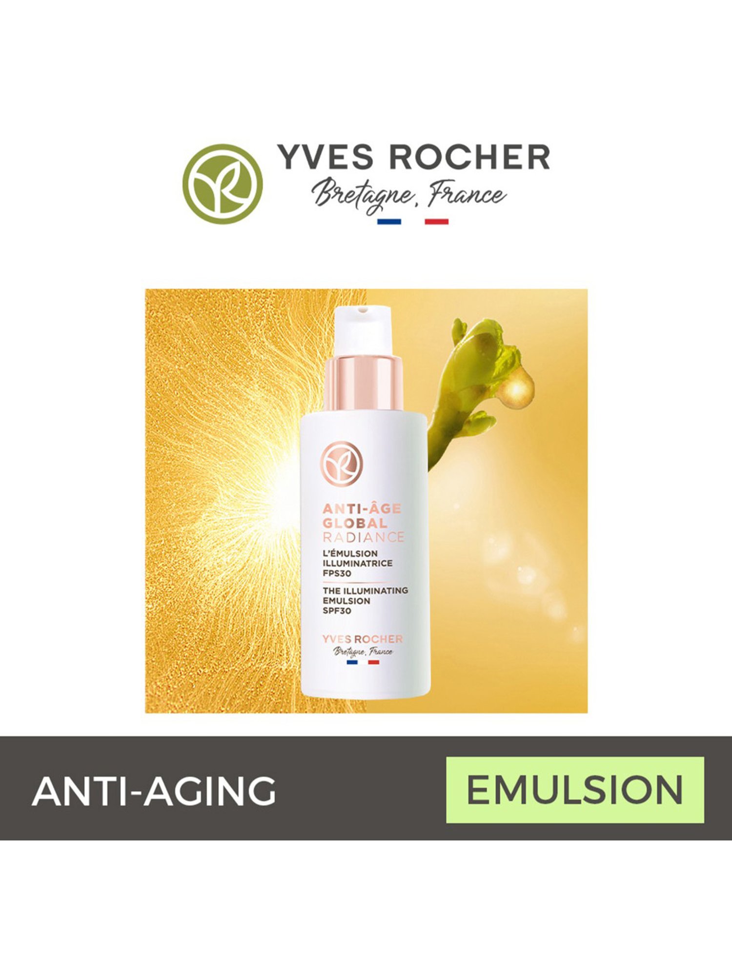 Yves Rocher Anti-Age Global Radiance The illuminating Emulsion SPF 30 - 50 ml