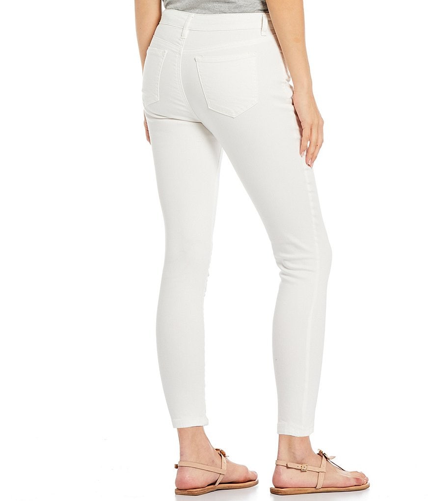 Gibson & Latimer Button Front High Waist Skinny Jeans