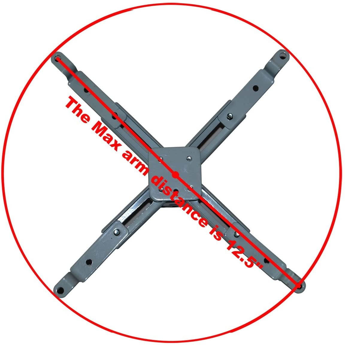 VideoSecu New Black LCD/DLP TV HDTV Projector Monitor Vaulted Ceiling Arm Mount Bracket PJ2B 1C9