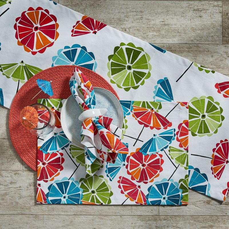 Split P Parasol Table Runner - 72''L - White