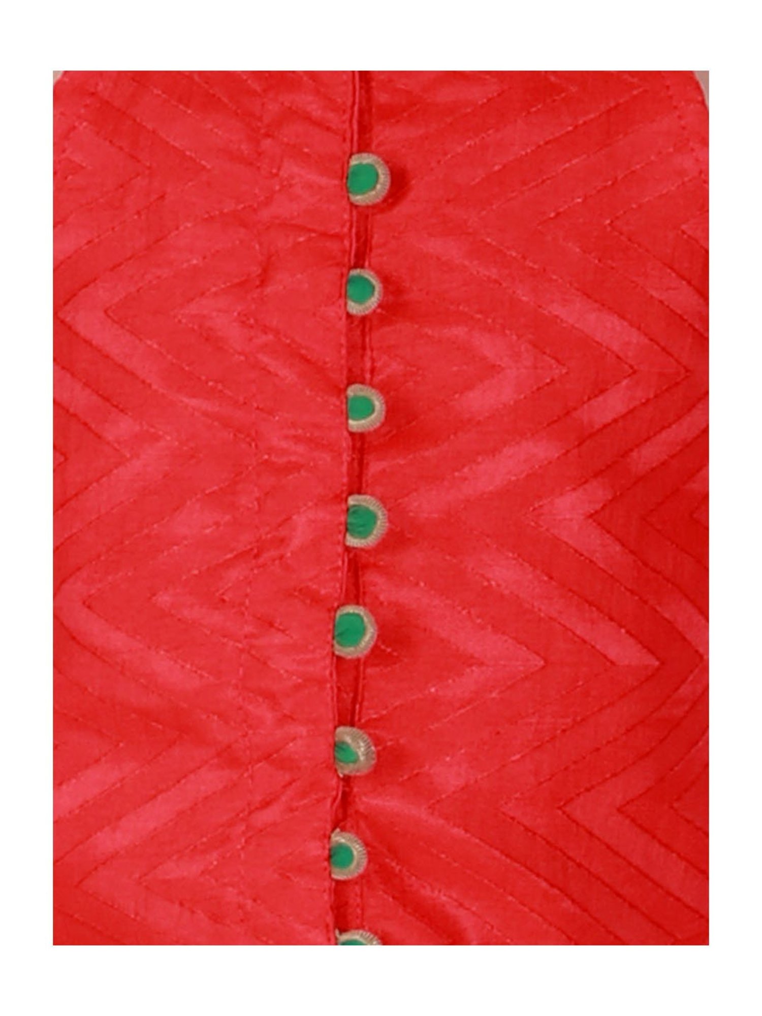 TWISHA Kids Red & Black Solid Top with Ghagra