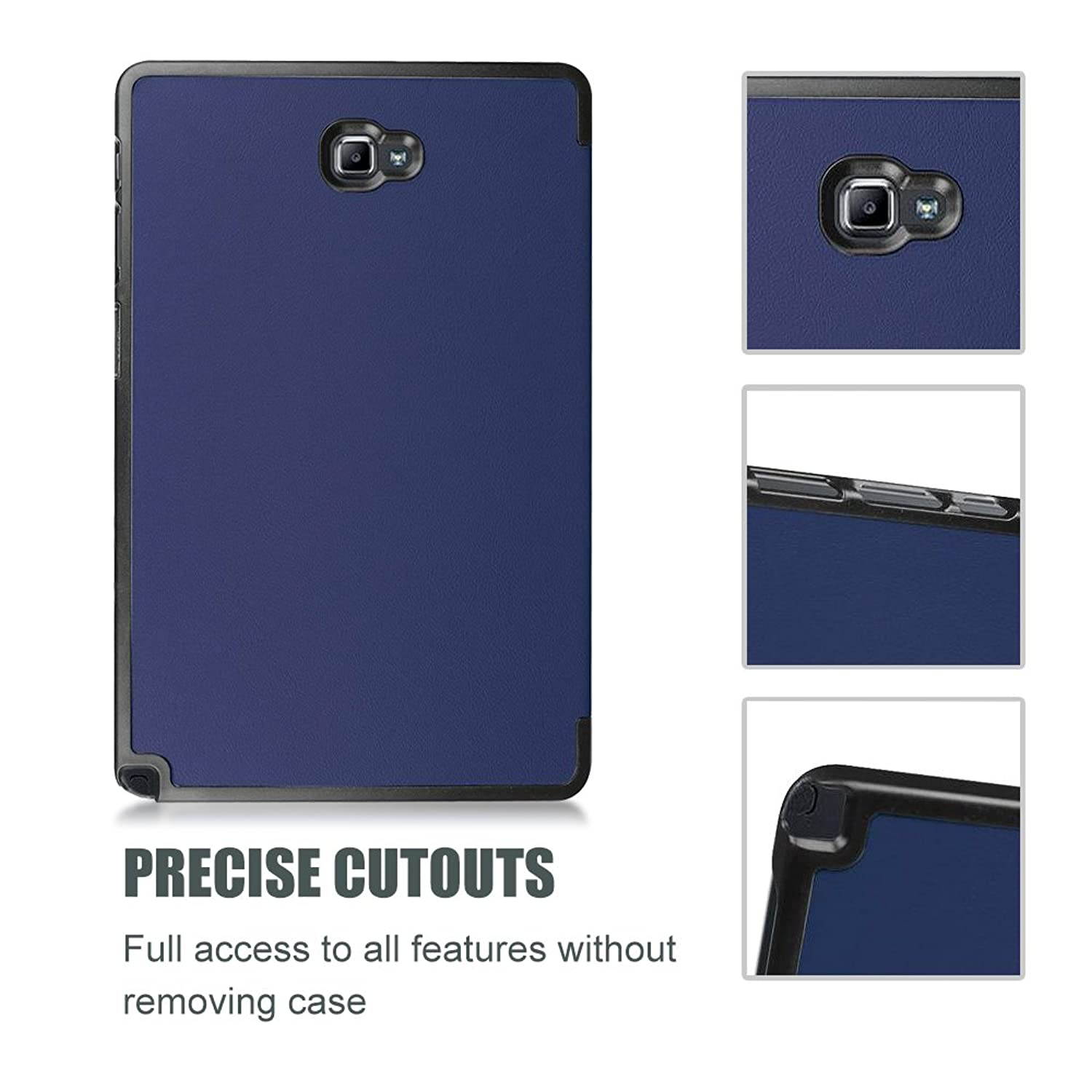 ProCase Galaxy Tab A 10.1 with S Pen Case SM-P580 2016 Old Model, Slim Smart Cover Stand Folio Case for Galaxy Tab A 10.1 Inch Tablet S Pen P580 2016 -Navy Blue