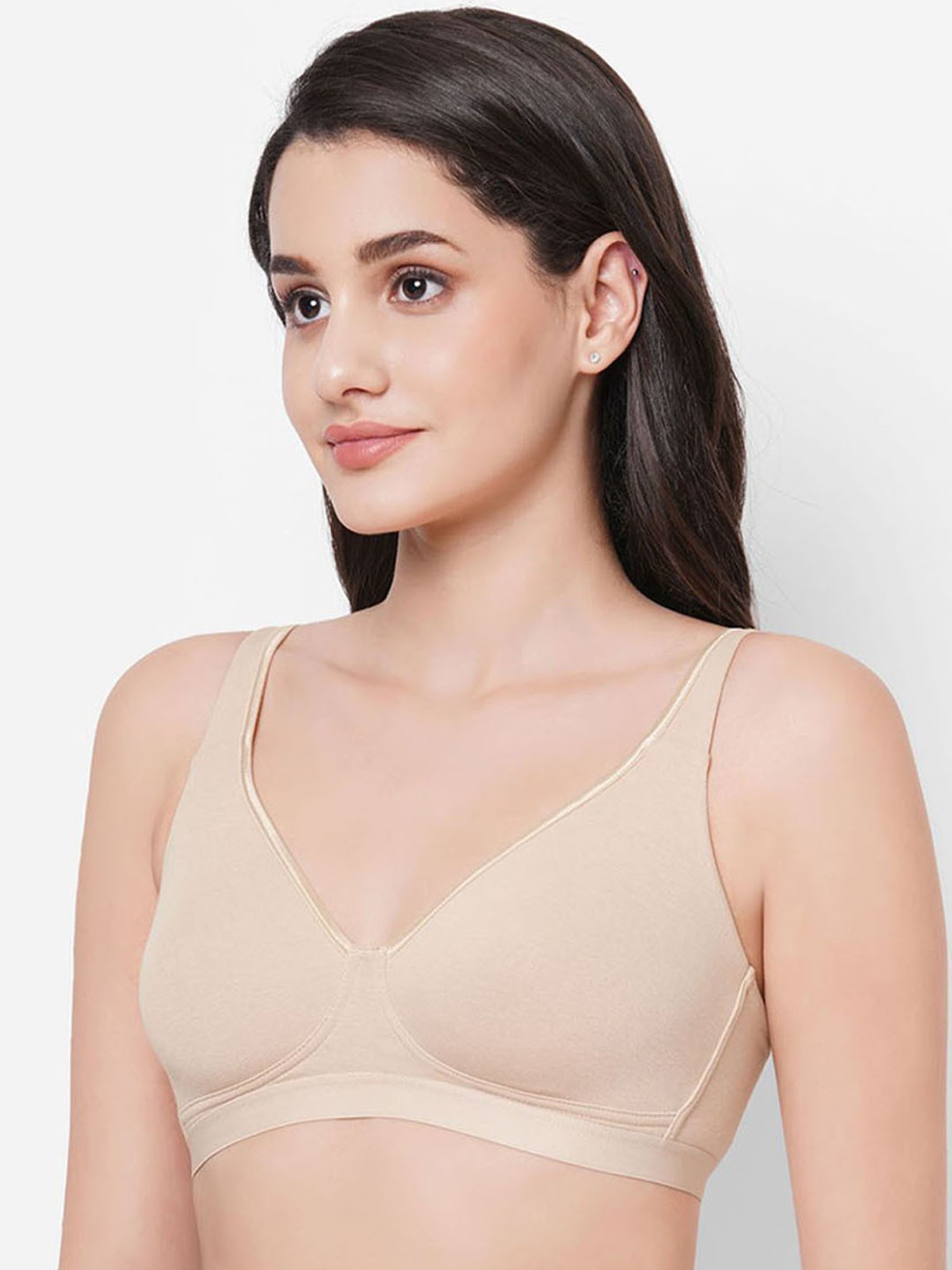 Wacoal Beige Cotton Full Coverage Everyday Bra