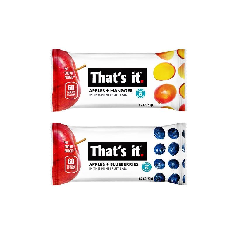 That's It. Mango Blueberry Mini Fruit Bars - 10ct/7oz