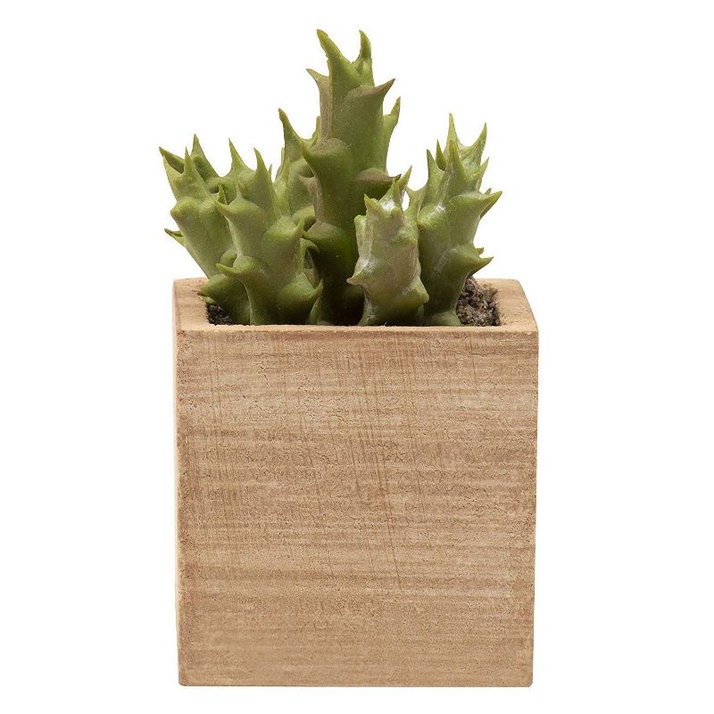 Juvale 6 Pack Small Artificial Succulent Plants Faux Potted Decor, 2 x 2 x 3.7 in