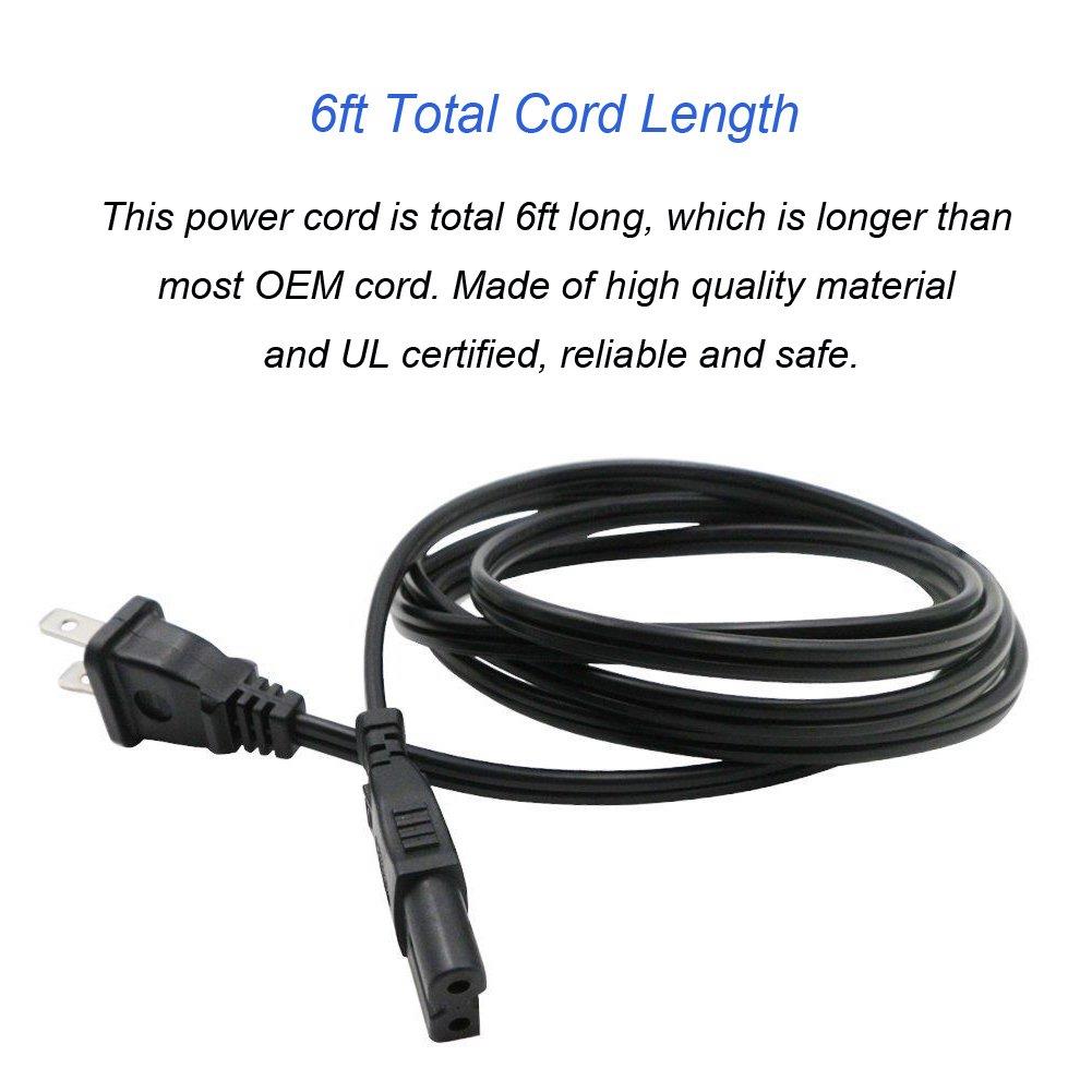 (UL Certified) Antoble 6ft AC Power Cable Cord for PANASONIC K2CB2CB00022/AGAC90/DMPBBT01/DMPBD30/DMPBD35