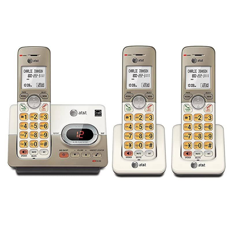EL52313EL52303 DECT 60 Phone Answering System with Caller IDCall Waiting 3 Cordless Handsets Silver Renewed