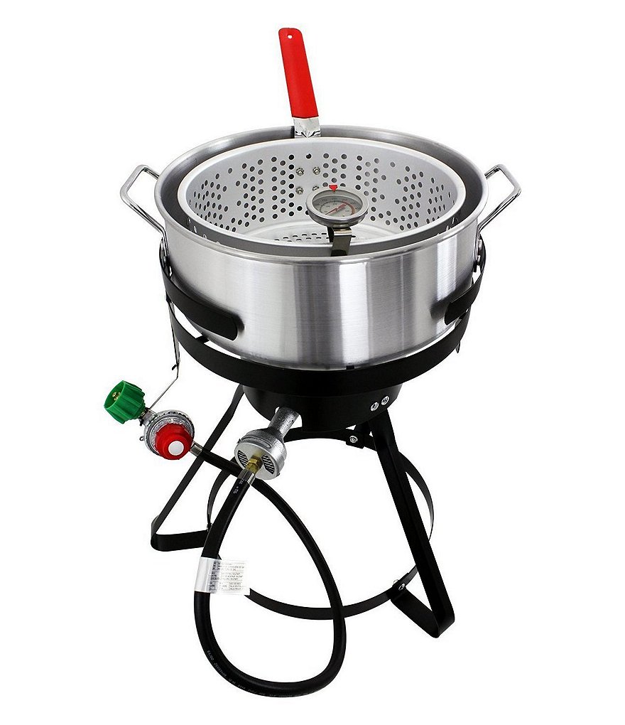 Chard 10.5-Quart Fish & Wing Fryer with Strainer Basket