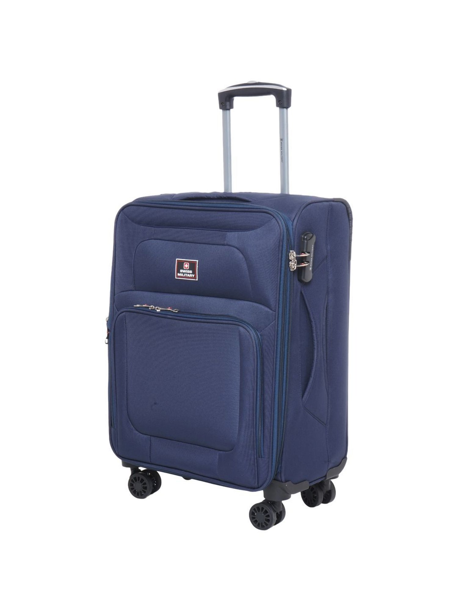 Swiss Military Navy 8 Wheels Small Carry-On Luggage