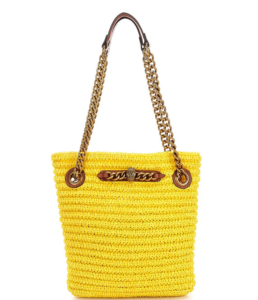 Kurt Geiger London Chelsea Raffia Small Tote Bag