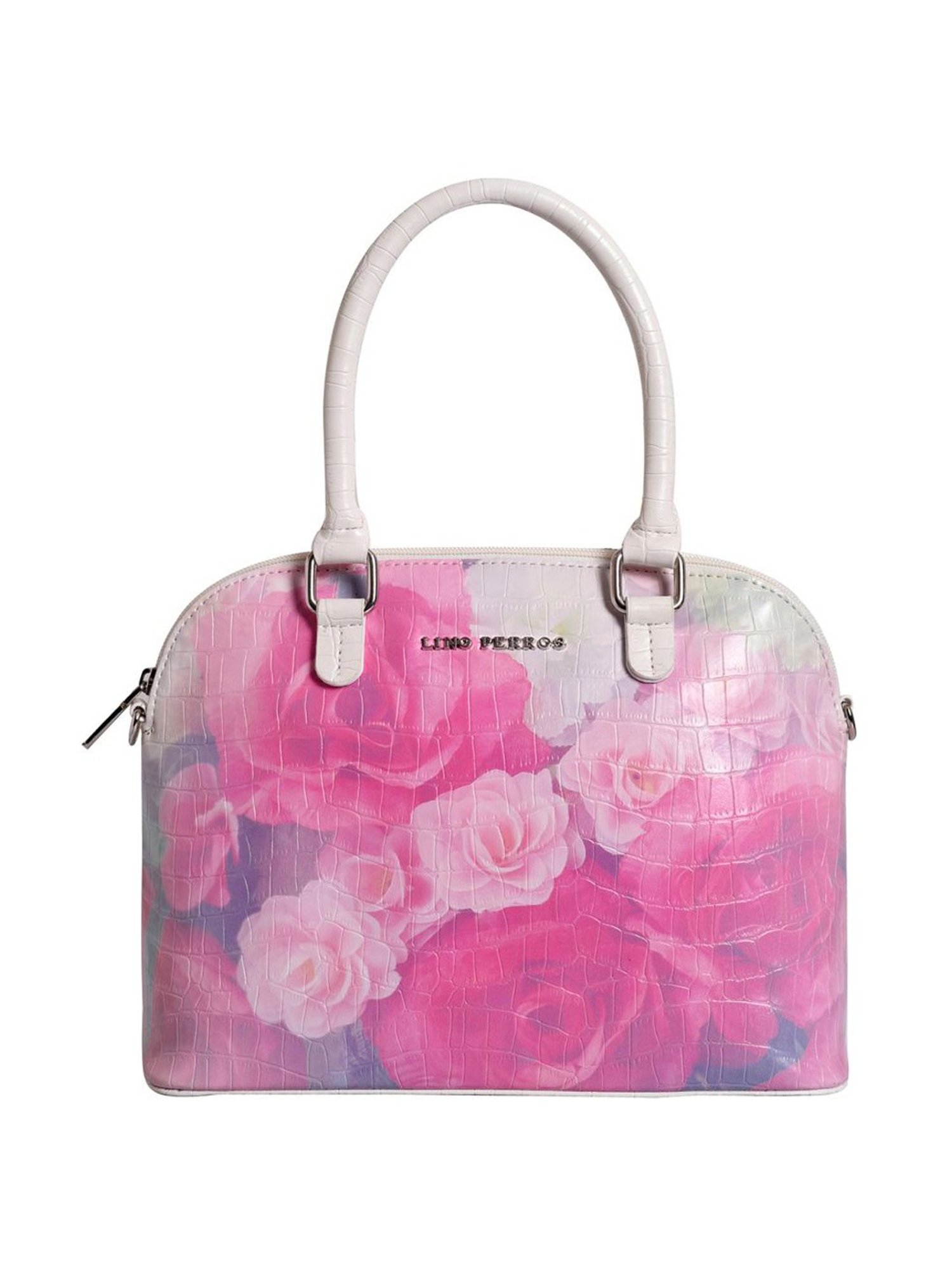 Lino Perros Pink Printed Medium Handbag
