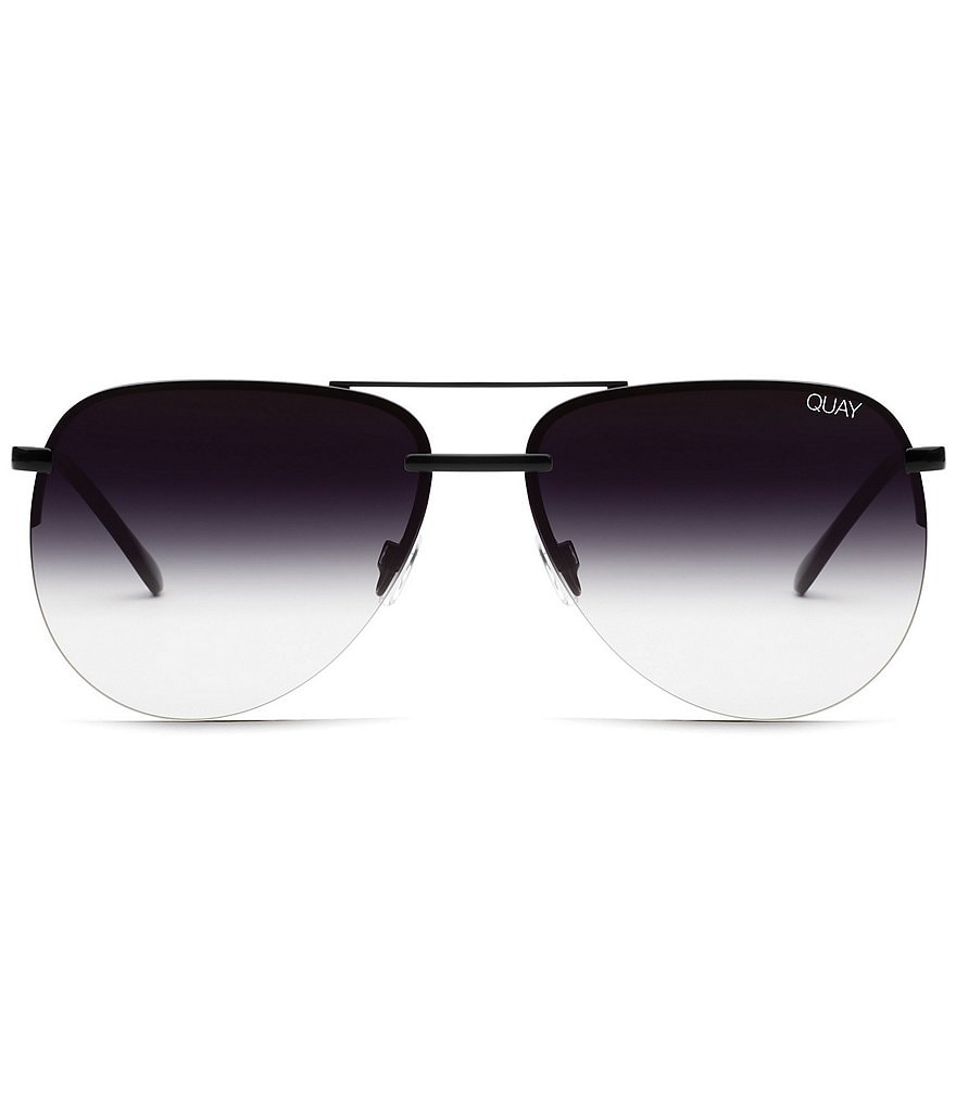 Quay Australia The Playa Round Aviator Sunglasses