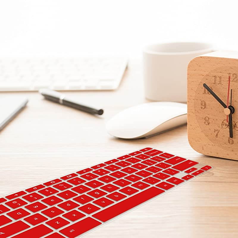 Pack]Samsung chromebook 4 Keyboard Cover Skin for Samsung Chromebook 11.6/15.6 inch Chromebook XE500C1, Chromebook 3 XE500C13,Chromebook Plus V-in-1 XE50QAB 1.(Clear and red)&hellip;