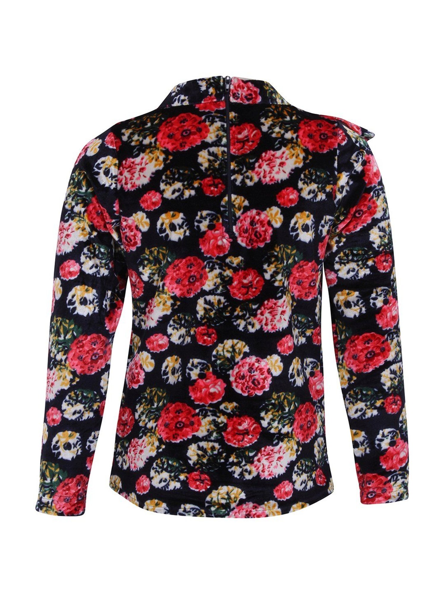 Cutecumber Kids Navy Floral Print Top