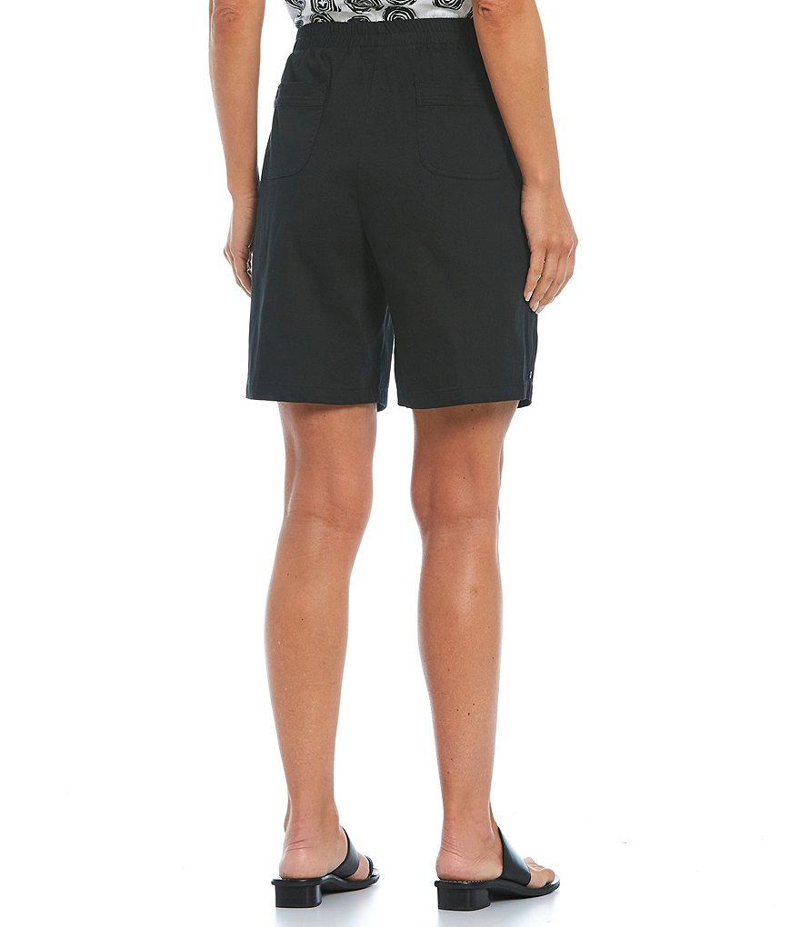 Allison Daley Petite Size True Navy Pull On Bermuda Shorts
