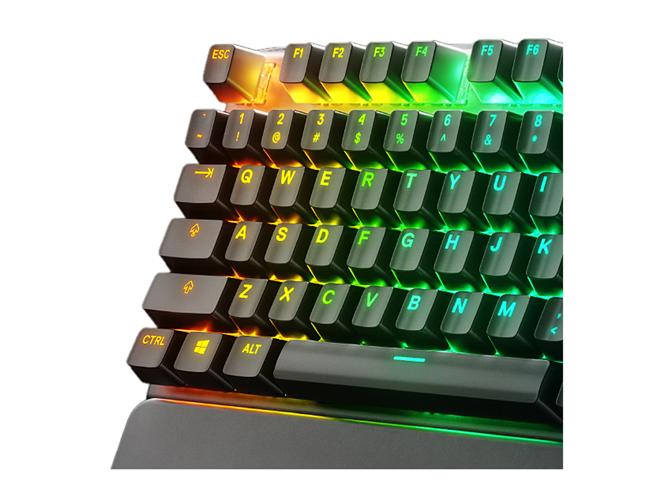 SteelSeries Apex 7 TKL Compact Mechanical Gaming Keyboard - OLED Smart Display - USB Passthrough and Media Controls - Linear and Quiet - RGB Backlit