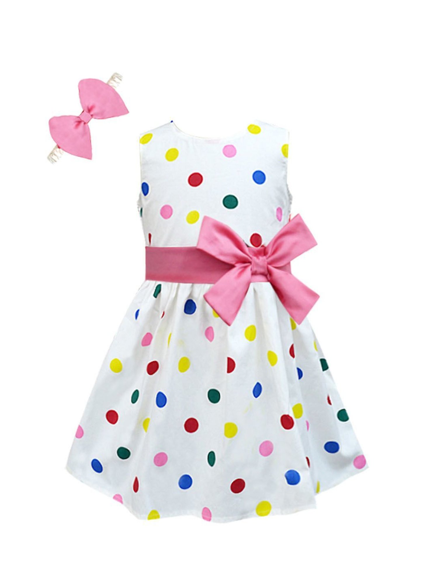 Budding Bees Kids Multicolor Floral Print Dress
