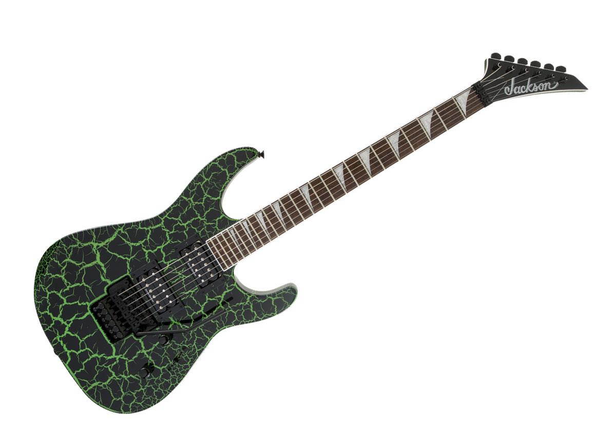 Jackson Soloist SLX Crackle Electric Guitar Green Crackle
