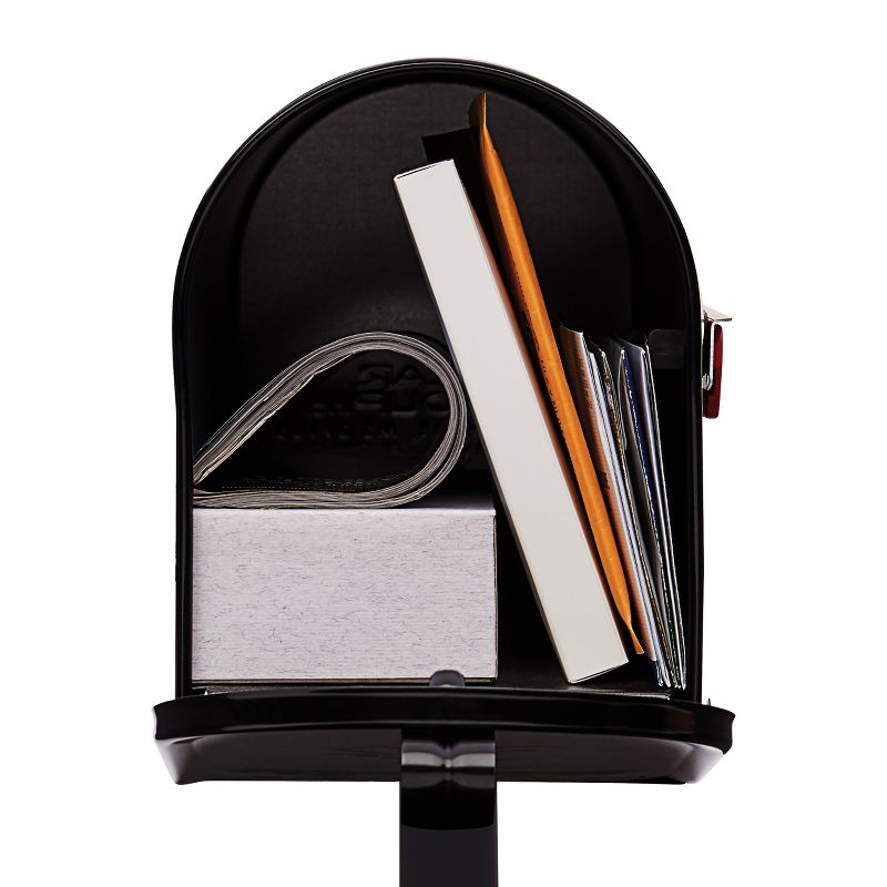 Gibraltar Mailbox All In One To Go Mailbox and Address Posts Black